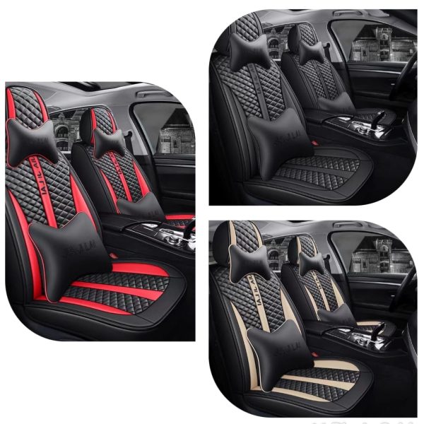 Car Leather Seat Cover Universal Fit For All 5 seater Car's And SUV's