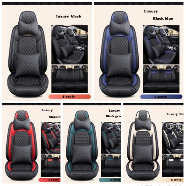 High Quality Car Leather Seat Cover For 5 Seater Car's And SUV's