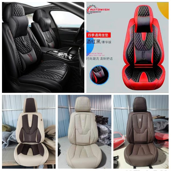 9D High Quality Leather Seat Cover Full Cover For 5 Seater Car And SUV's